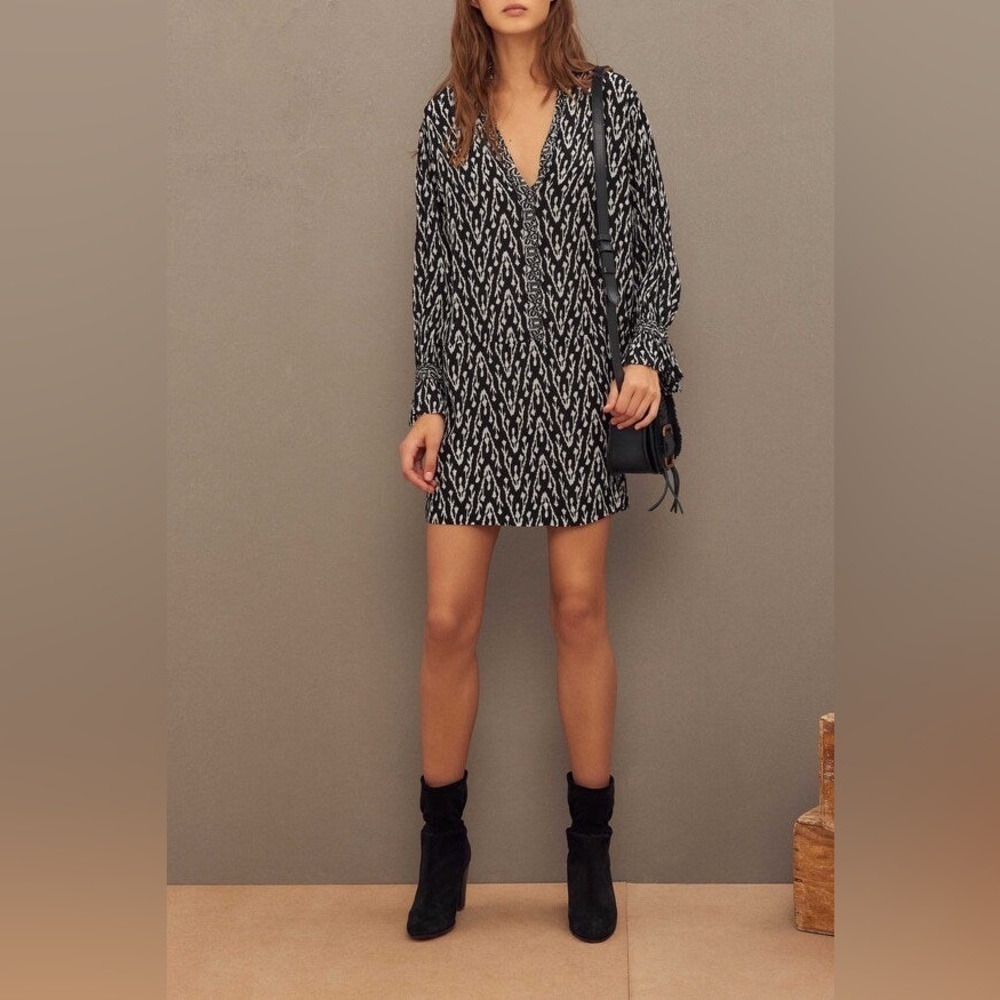 ba&sh Isadora Long Sleeve Dress (100)